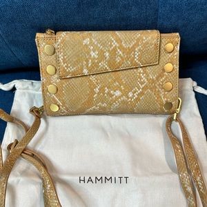 Hammitt Levy toast tan snake EUC